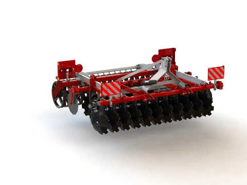 WG 0016 - Disc harrow 3D Model