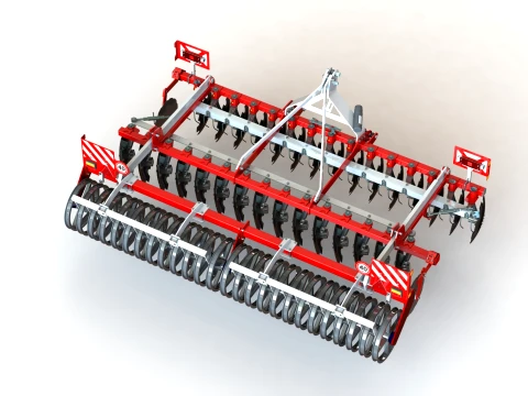 WG 0016 - Disc harrow 3D Model