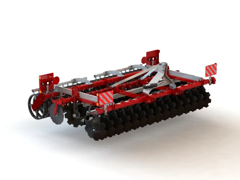 WG 0016 - Disc harrow 3D Model