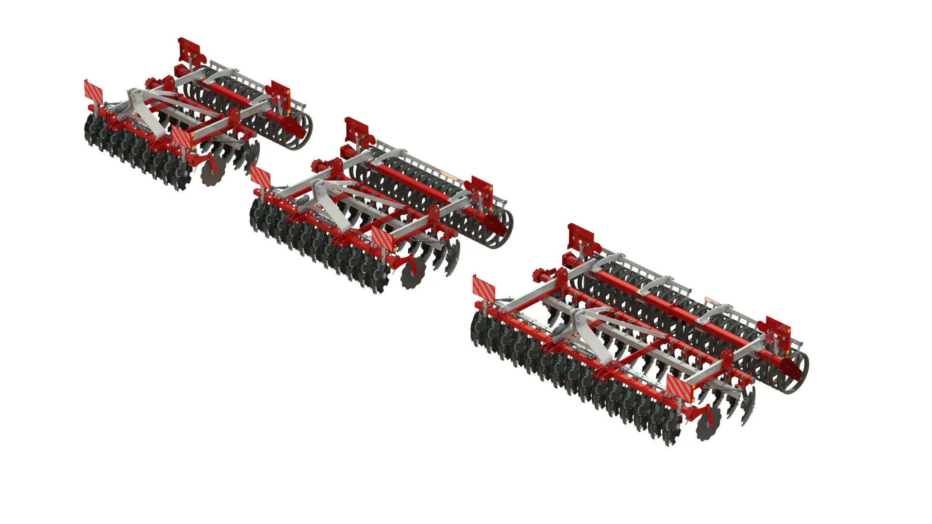 WG 0016 - Disc harrow 3D Model .c4d .max .obj .3ds .fbx .stl .blend 