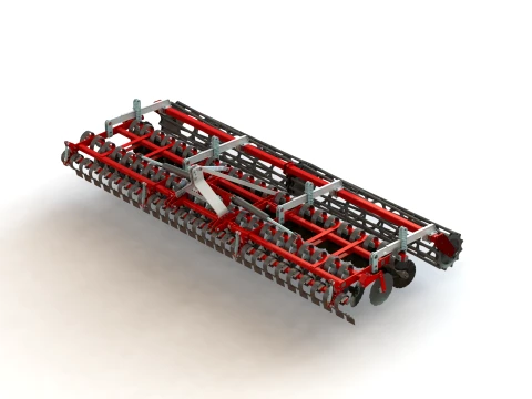 WG 0026-600MH - hafif diskli tırmık 3D Model