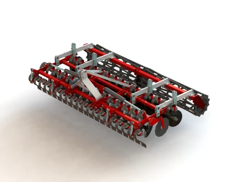 WG 0026-400MH - hafif diskli tırmık 3D Model