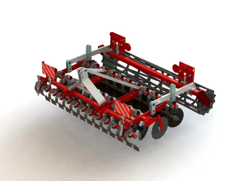 WG 0026-300MF - hafif diskli tırmık 3D Model