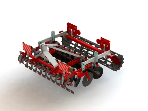 WG 0026-250MF - hafif diskli tırmık 3D Model