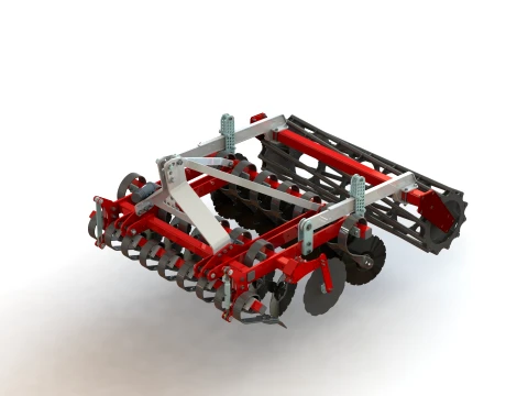 WG 0026-200MF - hafif diskli tırmık 3D Model