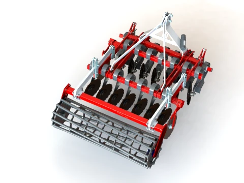 WG 0026-200MF - light disc harrow 3D Model