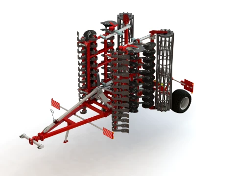 WG 0026-600SMH - light disc harrow 3D Model