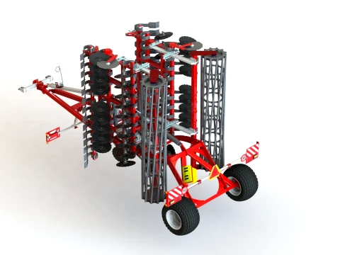 WG 0026-600SMH - light disc harrow 3D Model