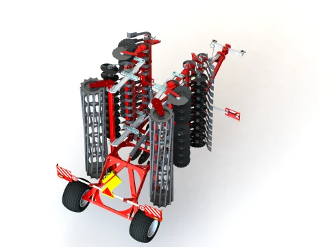 WG 0026-600SMH - light disc harrow 3D Model