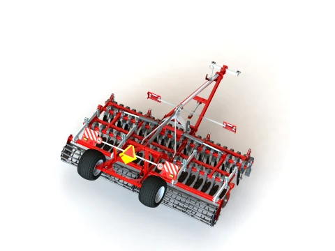 WG 0026-500SMH - light disc harrow 3D Model