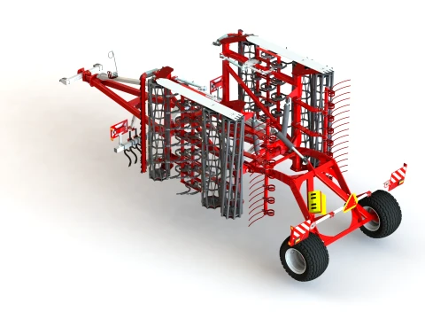 WG 0017-400SMH Seedbed compactor 3D Model