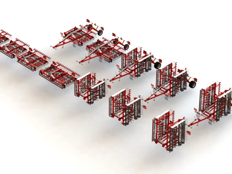 WG 0017 Seedbed compactor 3D Model