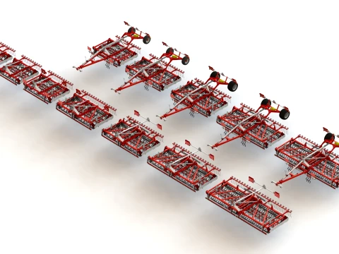 WG 0017 Seedbed compactor 3D Model