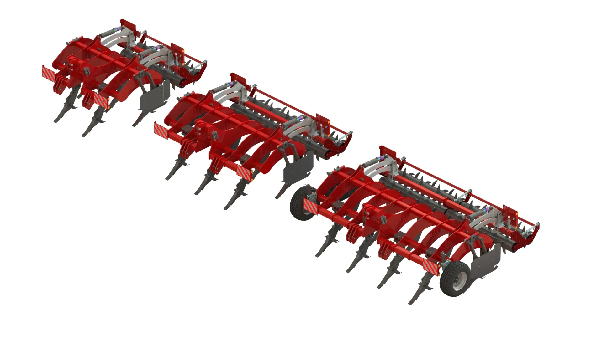 WG 0013 - Subsoiler 3D Model .c4d .max .obj .3ds .fbx .stl .blend