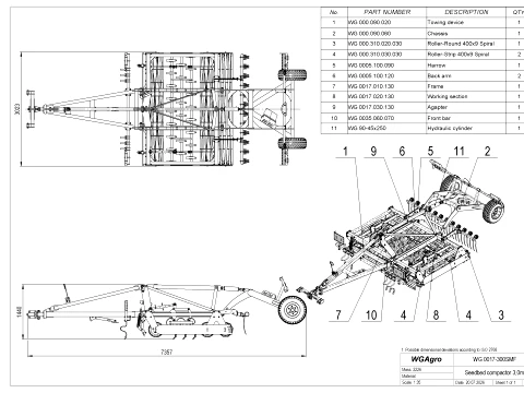 WG 0017-300SMF - Compactador de canteiro Modelo 3D