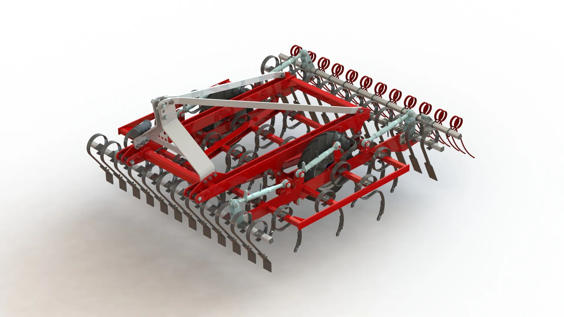 WG 0020-250MF Eco seedbed cultivator 3D Model .c4d .max .obj .3ds .fbx .stl .blend 