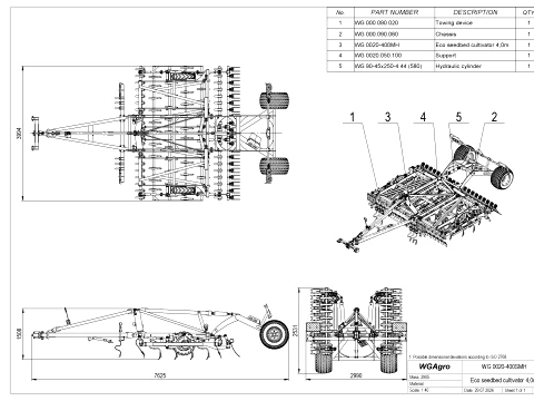 WG 0020 Eco seedbed cultivator 3D Model