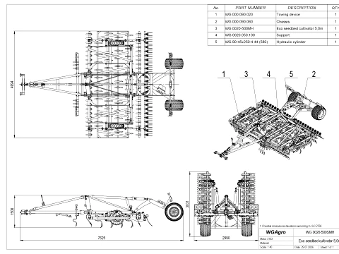 WG 0020 Eco seedbed cultivator 3D Model