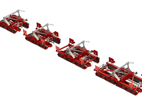 WG 0025 - Rotary crumbling roller 3D Model