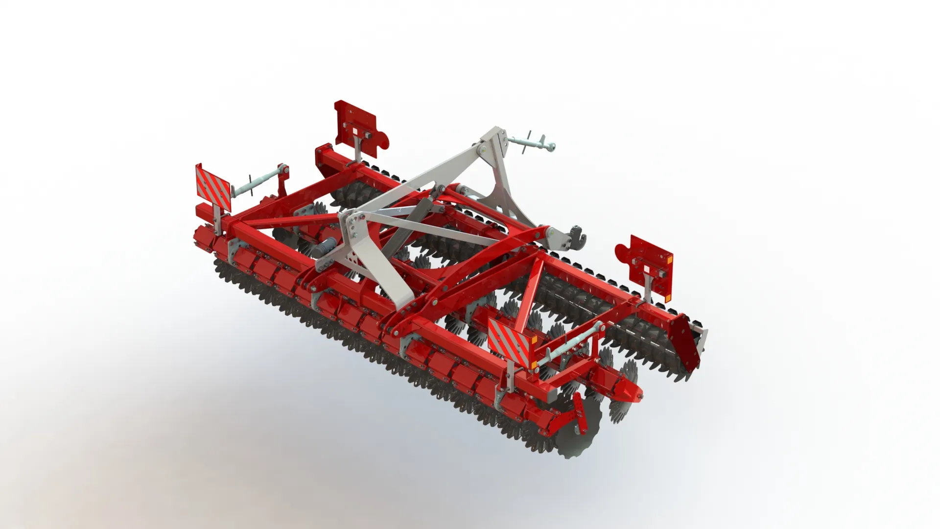 WG 0029-400 - Seedbed disc harow 3D Model .c4d .max .obj .3ds .fbx .stl .blend 