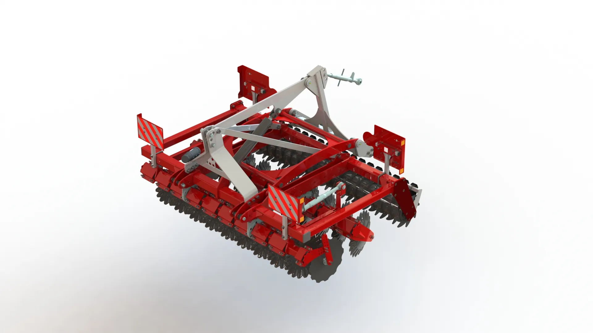 WG 0029-250 - Seedbed disc harow 3D Model .c4d .max .obj .3ds .fbx .stl .blend 