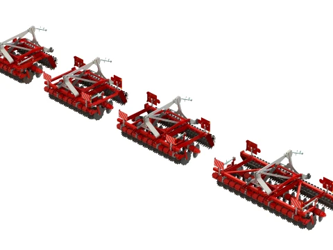 WG 0029 - Seedbed disc harow 3D Model
