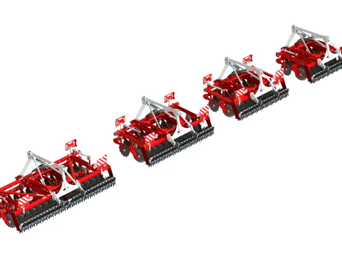 WG 0029 - Seedbed disc harow 3D Model