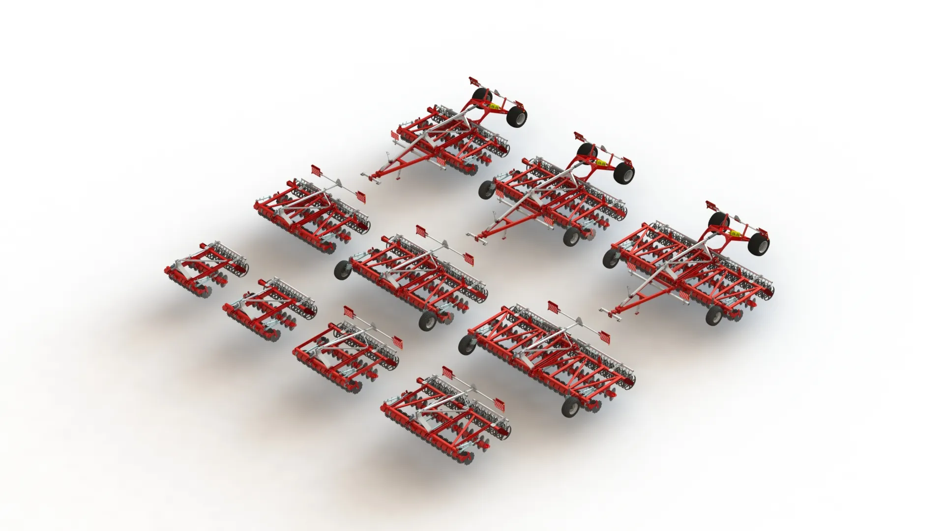 WG 0028 - Disc Harrow 3D Model .c4d .max .obj .3ds .fbx .stl .blend 