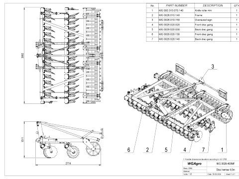 WG 0028 - Disc Harrow 3D Model