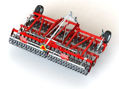 WG 0028-500MH - Disc Harrow 3D Model
