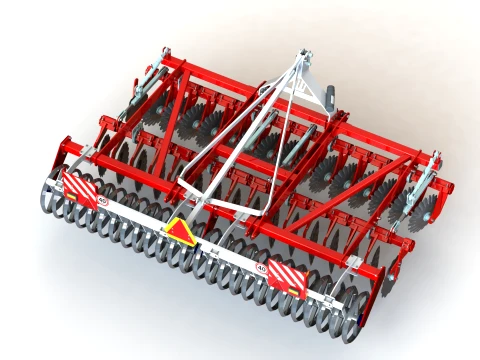 WG 0028-400MHF - Disc Harrow 3D Model