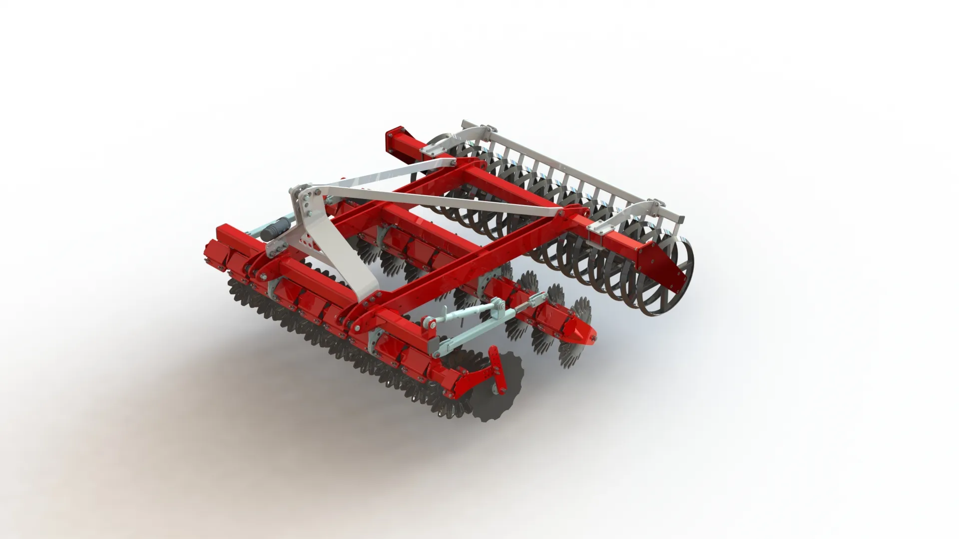 WG 0028-250MHF - Disc Harrow 3D Model .c4d .max .obj .3ds .fbx .stl .blend