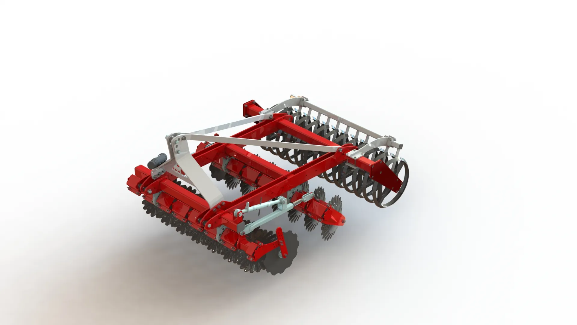 WG 0028-200MHF - Disc Harrow 3D Model .c4d .max .obj .3ds .fbx .stl .blend 
