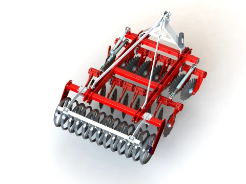 WG 0028-200MHF - Disc Harrow 3D Model