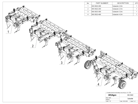 WG 0022 - Subsoiler 3D Model