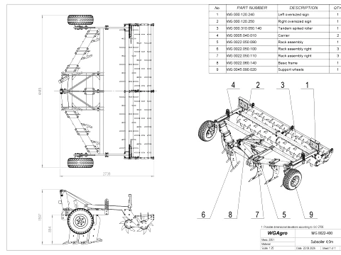 WG 0022 - Subsoiler 3D Model