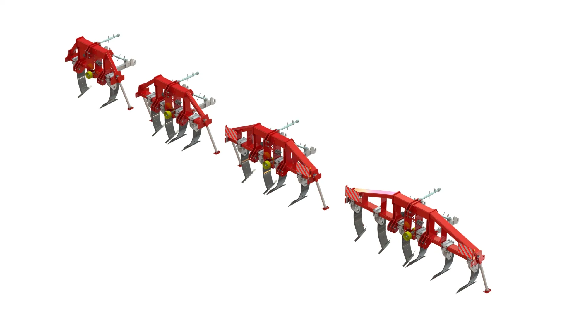 WG 0036 - Combination Subsoiler 3D Model .c4d .max .obj .3ds .fbx .stl .blend 
