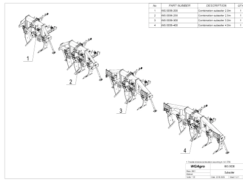 WG 0036 - Combination Subsoiler 3D Model