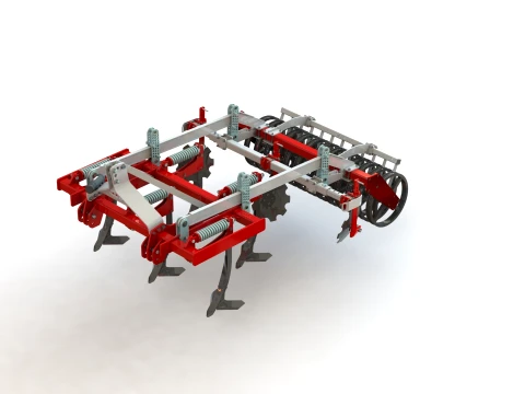 WG 0045-200MF - Two-row chisel cultivator 3D Model