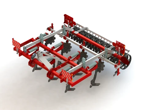 WG 0045-300MF - Two-row chisel cultivator 3Dモデル