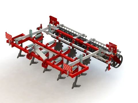 WG 0045-400MF - Two-row chisel cultivator 3D Model