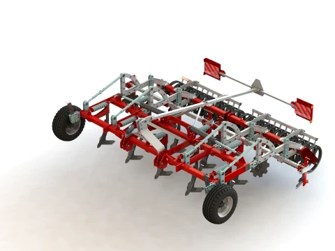 WG 0045-400MH - Two-row chisel cultivator 3D Model