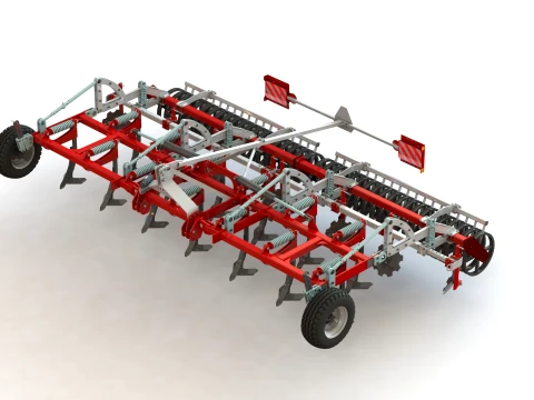 WG 0045-600SMH - Two-row chisel cultivator 3D Model