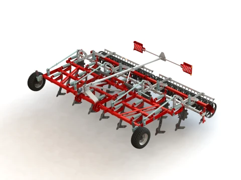 WG 0046-600MH - Three-row chisel cultivator Modelo 3D