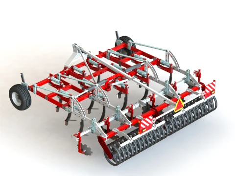 WG 0046-400MH - Three-row chisel cultivator 3D Model