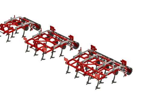 WG 0043 - 3-row mounted chisel cultivator Modèle 3D
