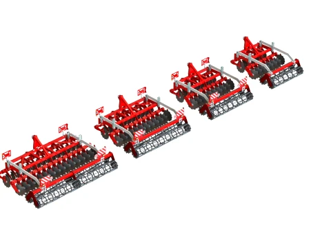 WG 0048 - Disc harrow 3D Model