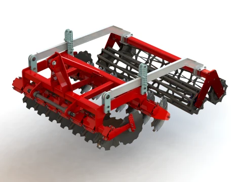 WG 0048 - Disc harrow 3D Model