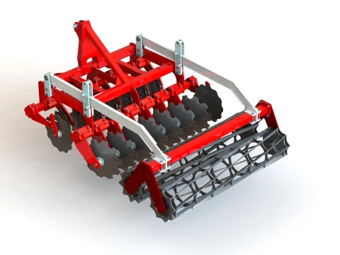 WG 0048 - Disc harrow 3D Model