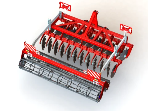 WG 0048 - Disc harrow 3D Model